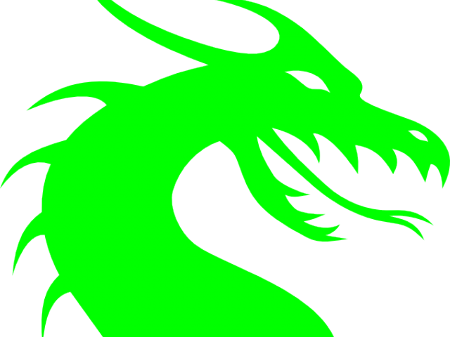 Mystical_ Green_ Dragon_ Silhouette.png PNG Image