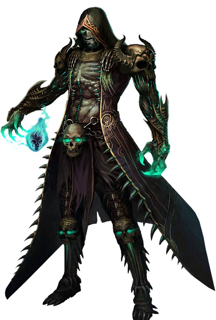 Mystical_ Necromancer_ Artwork PNG Image