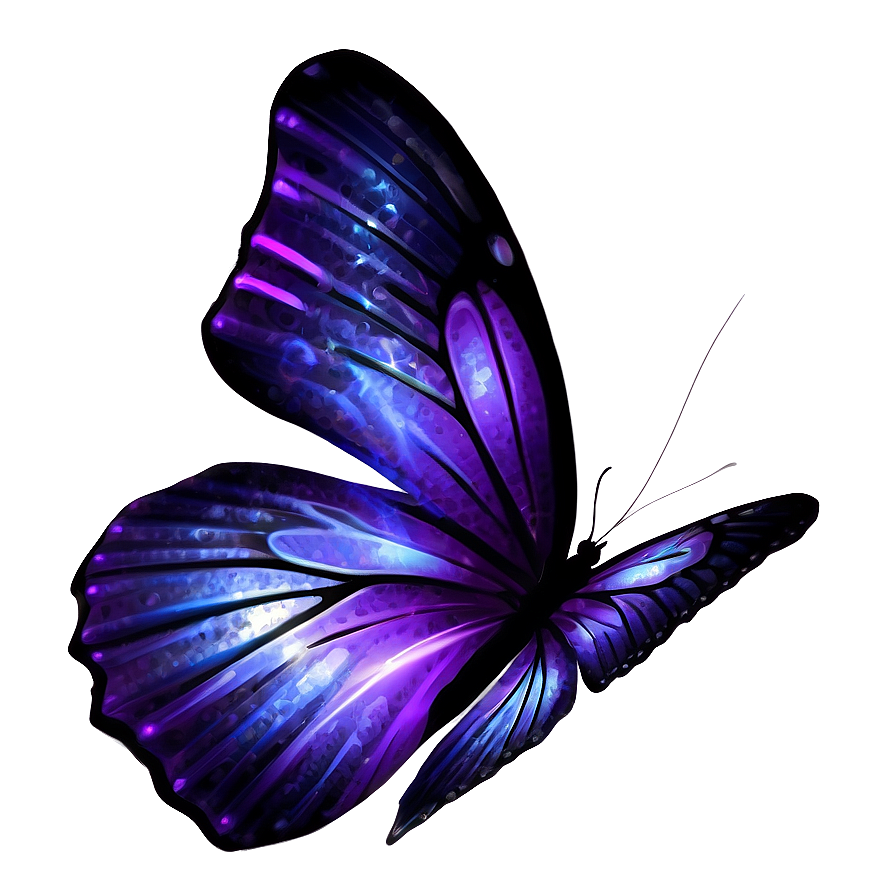 Mystical Purple Butterfly Png 05232024 PNG Image