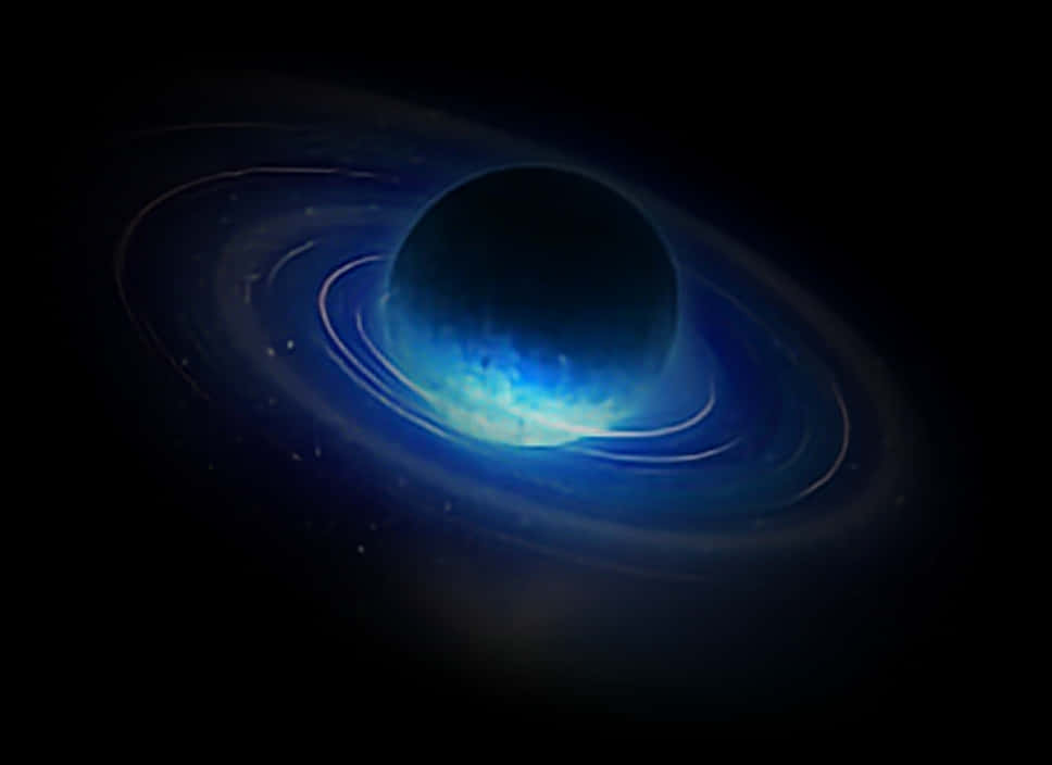 Mystical Saturn Artwork PNG Image