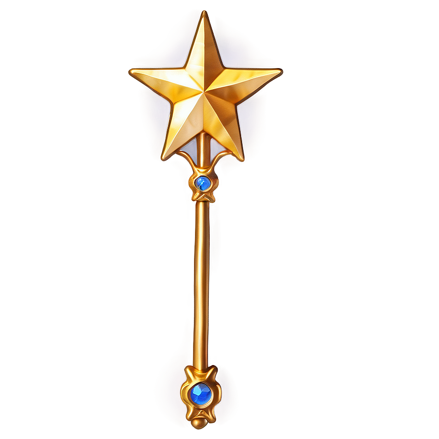 Mystical Star Wand Png Hka PNG Image