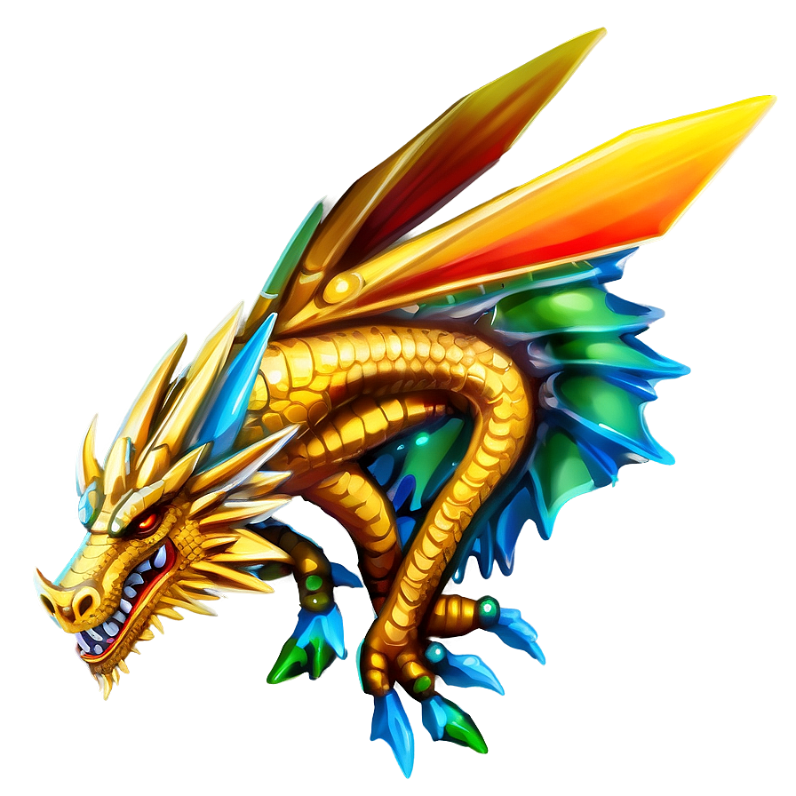 Mythical Dragon Wings Art Png 06122024 PNG Image