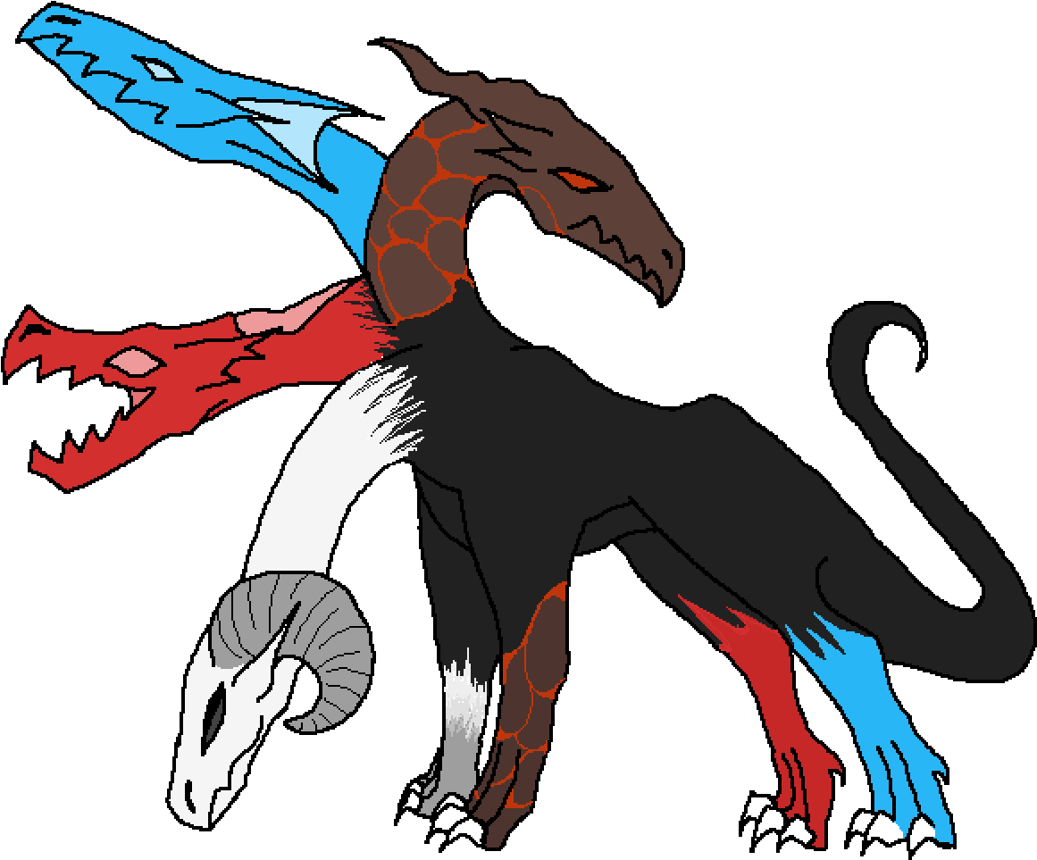 Mythical Hydra Illustration.png PNG Image