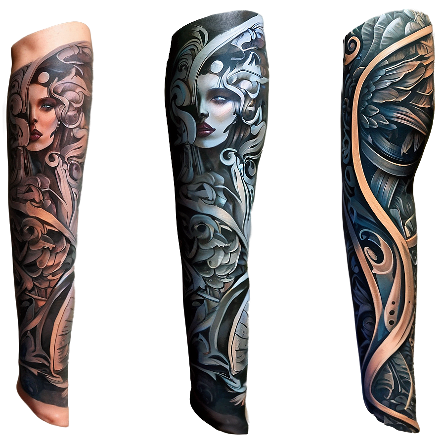 Mythology Tattoo Sleeve Png Rsw15 PNG Image