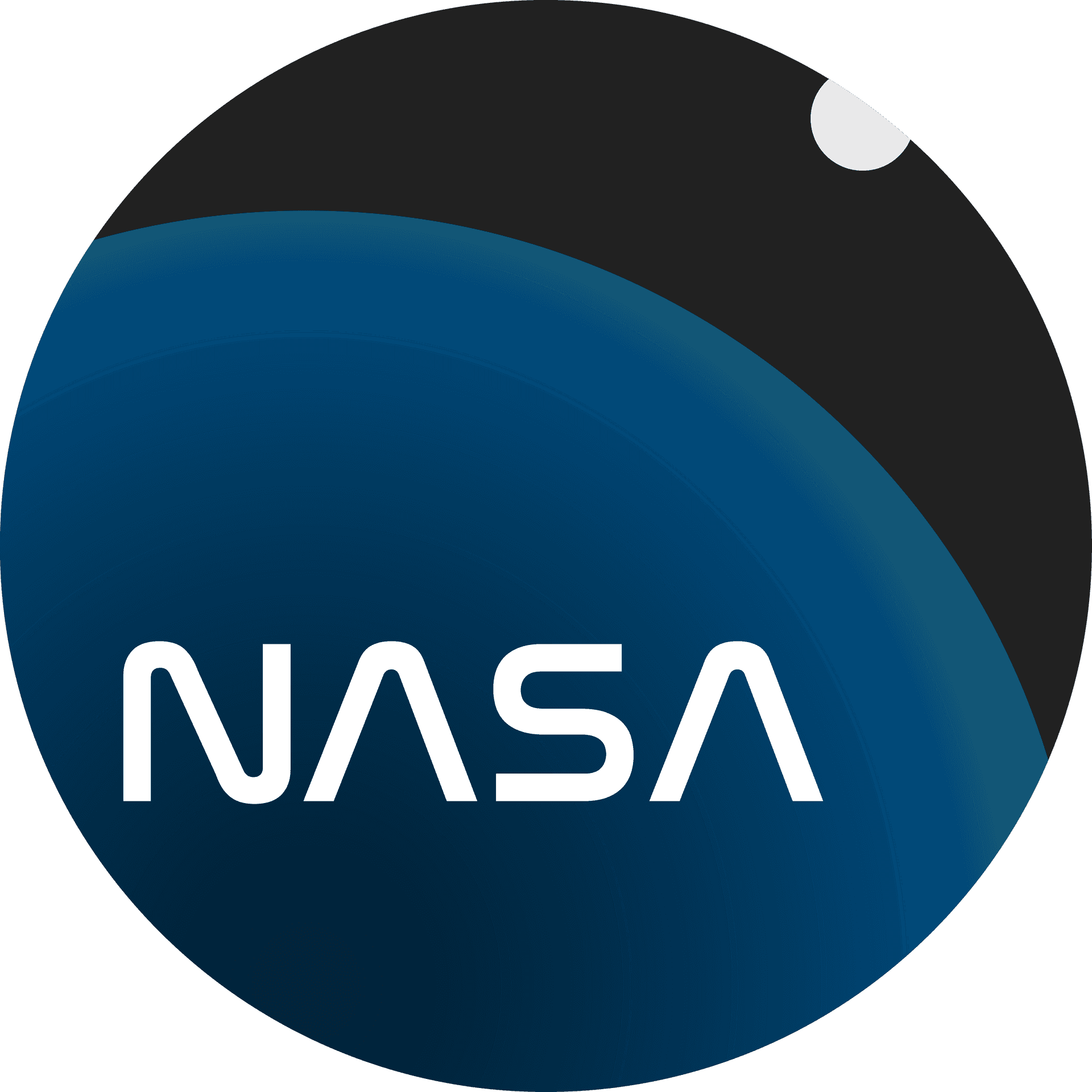 N A S A Logo Blue Sphere PNG Image