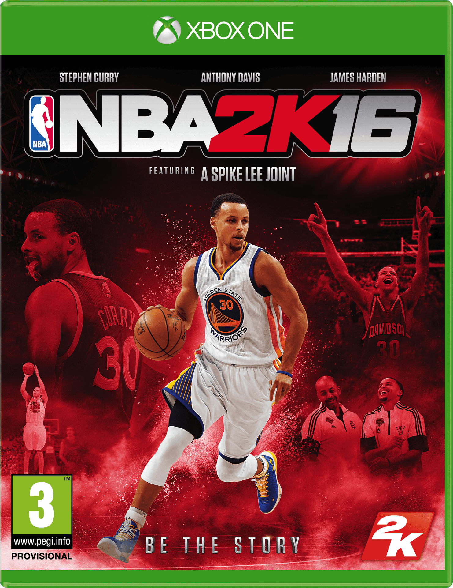 N B A2 K16 Steph Curry Xbox One Cover PNG Image