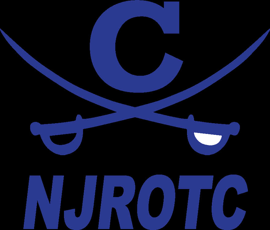 N J R O T C Logo Blueand Black PNG Image