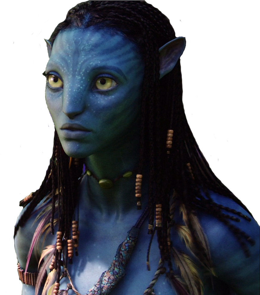 Na'vi Female Portrait PNG Image