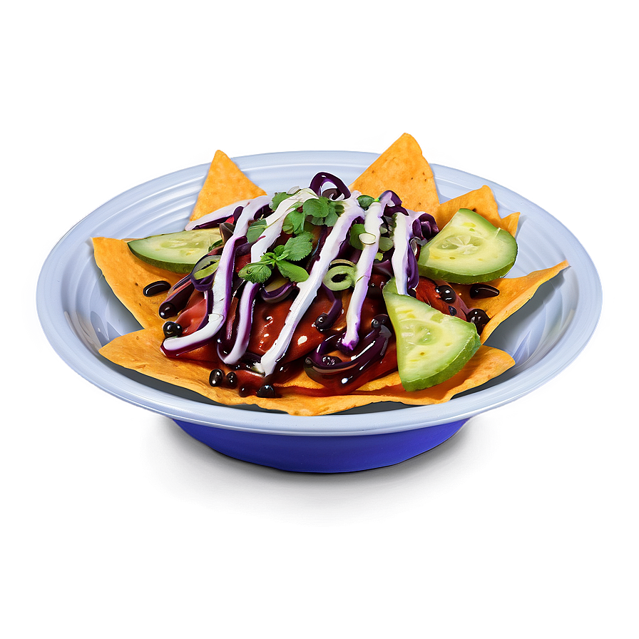 Nachos With Teriyaki Sauce Png Cgx PNG Image