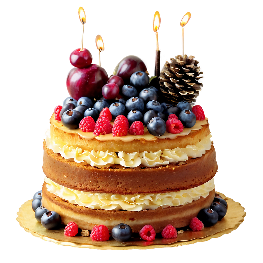 Naked Cake Png Kyt11 PNG Image