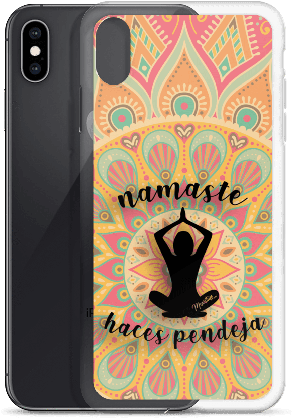 Namaste Phone Case Design PNG Image