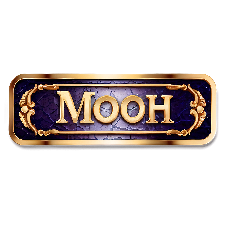 Name Plate D PNG Image