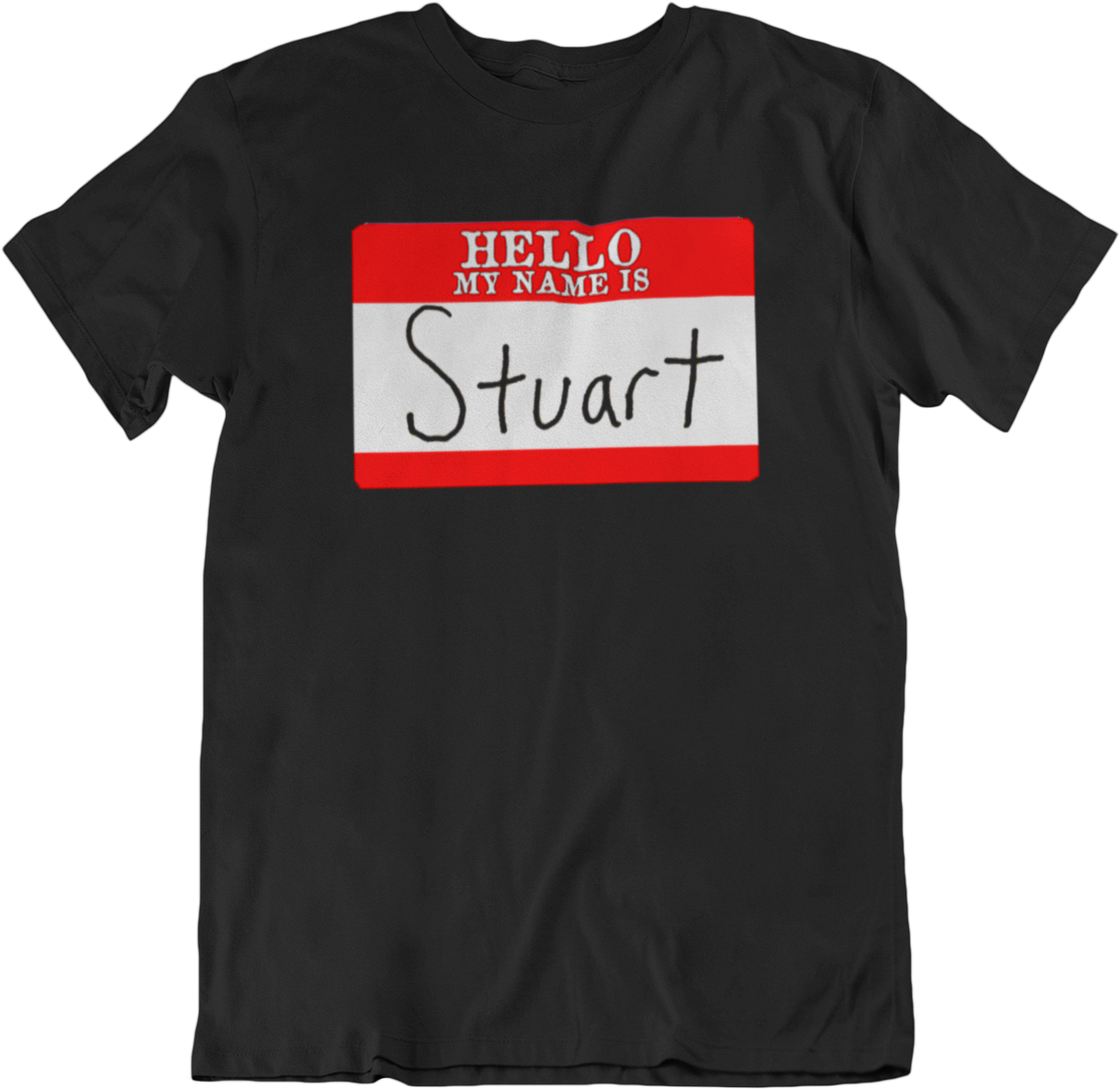 Name Tag T Shirt Stuart PNG Image