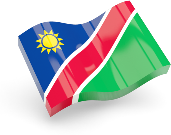 Namibia Flag Waving PNG Image