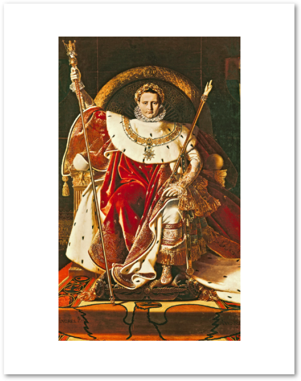 Napoleon Enthroned Imperial Regalia PNG Image