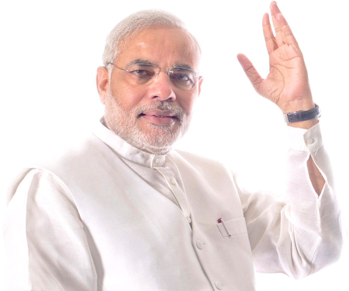 Narendra Modi Greeting Pose PNG Image