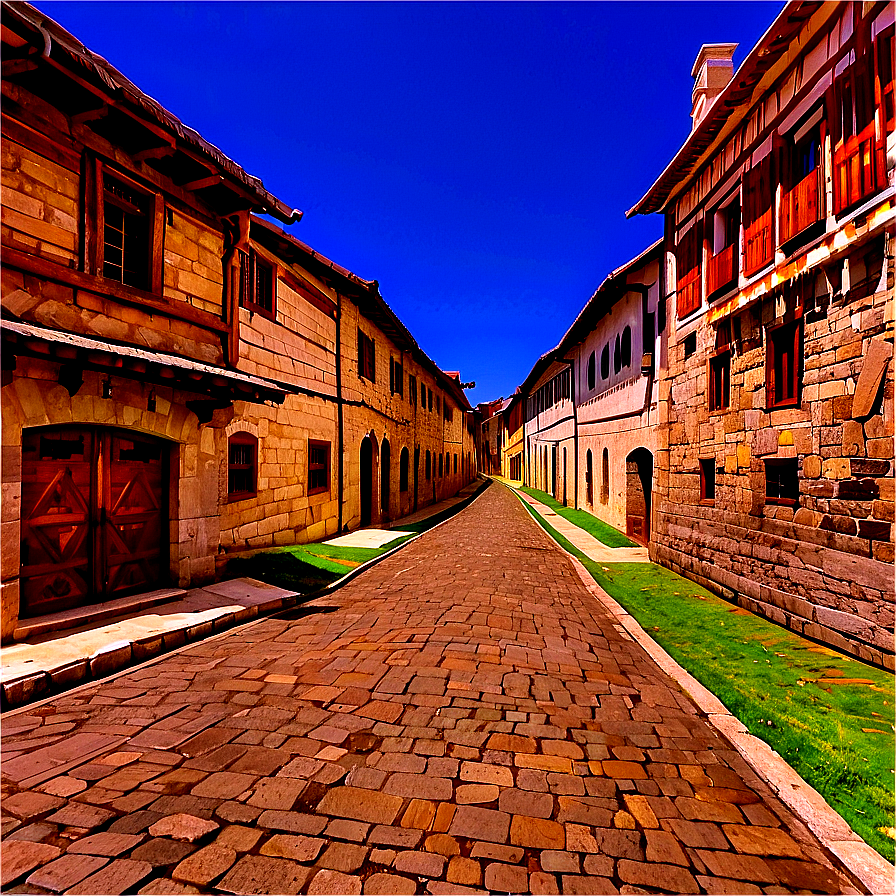 Narrow Medieval Street Png Env PNG Image