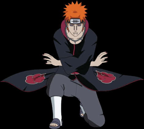 Naruto Akatsuki Member Pose PNG Image