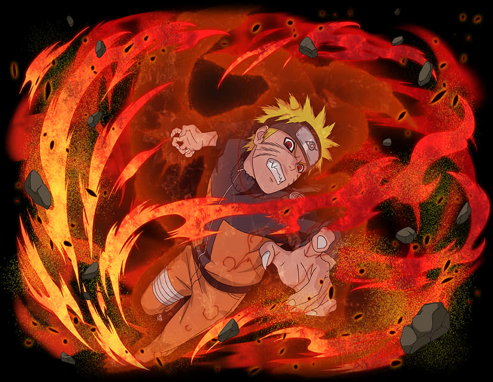 Naruto Kurama Chakra Mode PNG Image