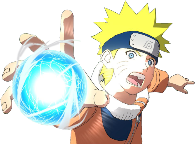 Naruto Rasengan Power Up PNG Image