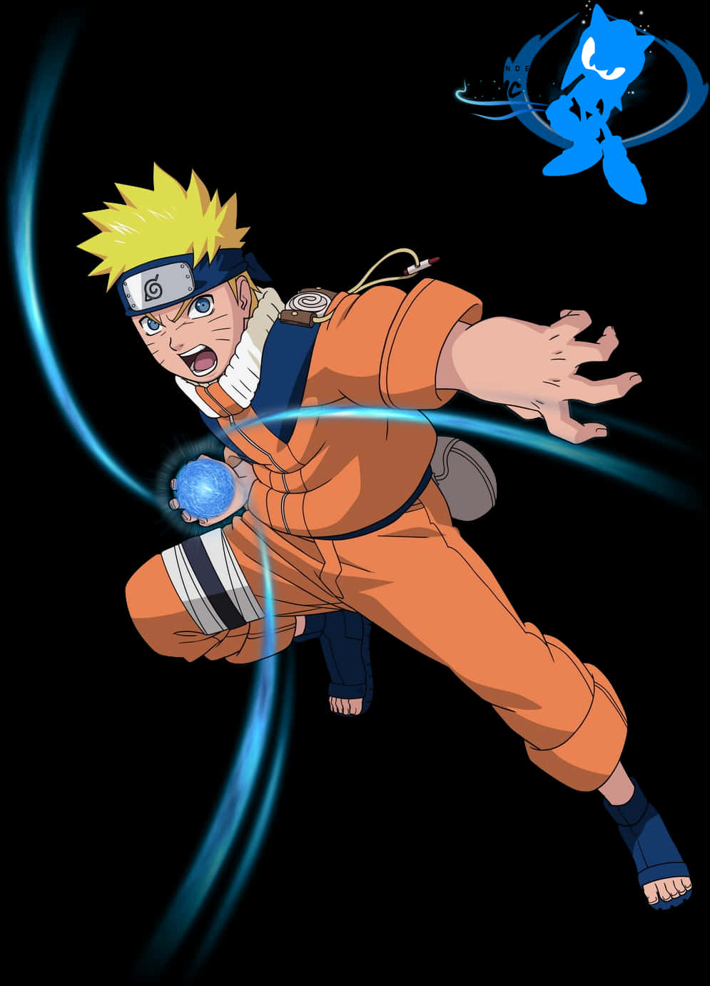 Naruto Rasengan Power Up PNG Image