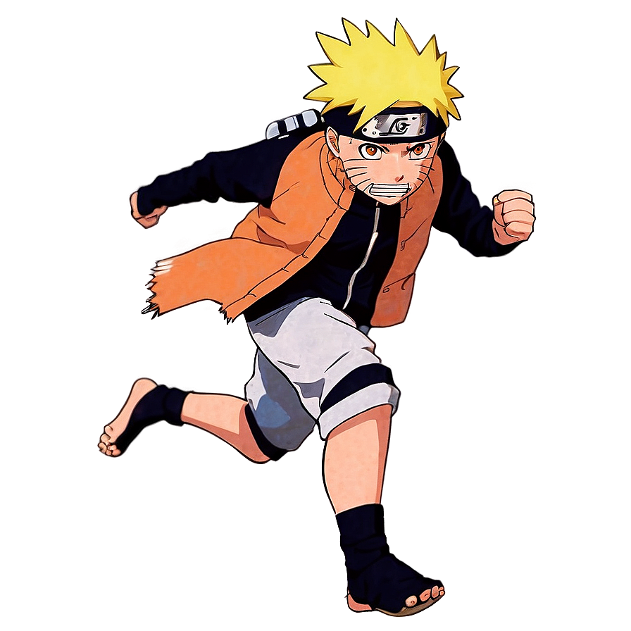 Naruto Running Fierce Png 75 PNG Image