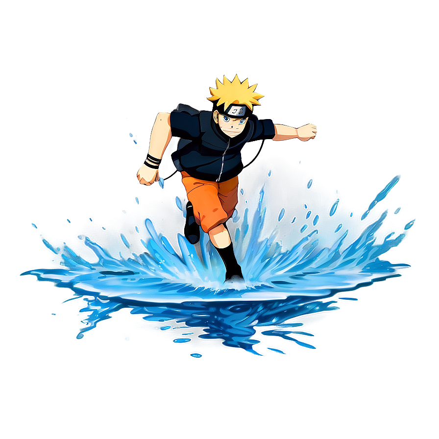 Naruto Running On Water Png Yjt32 PNG Image