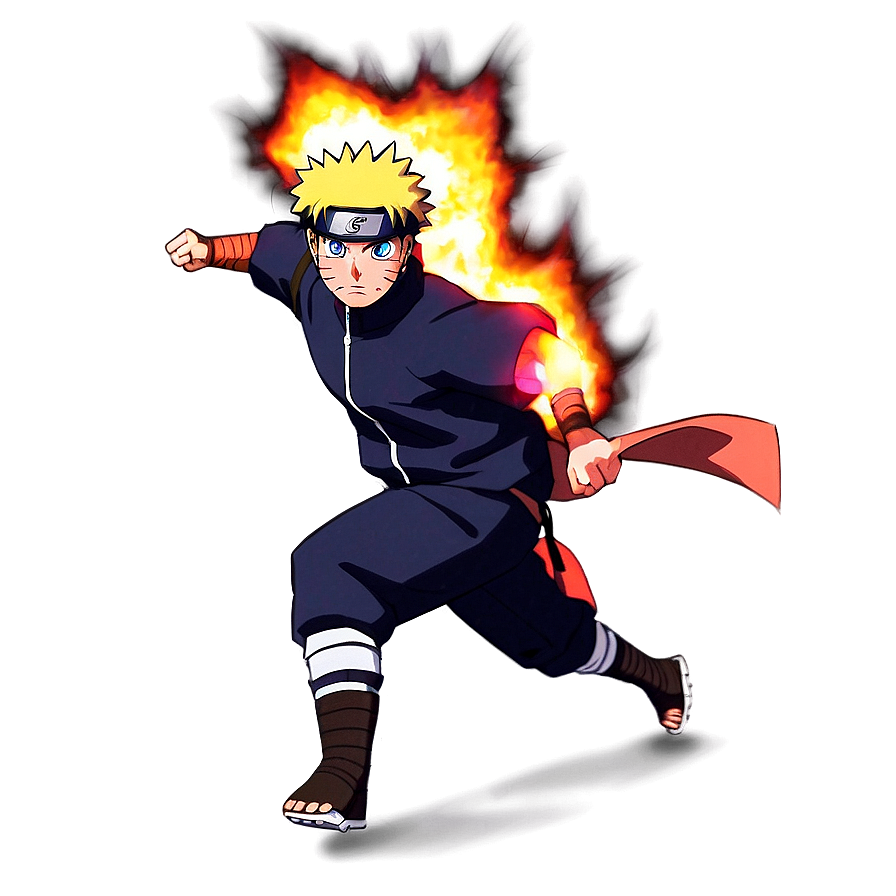 Naruto Running Through Fire Png 62 PNG Image