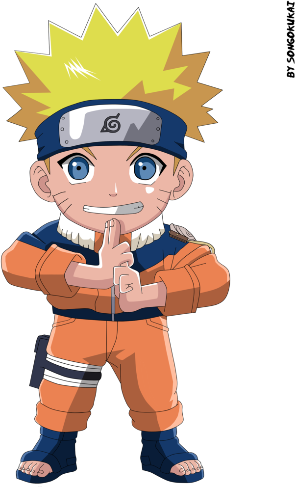 Naruto_ Uzumaki_ Finger_to_ Lips_ Pose PNG Image