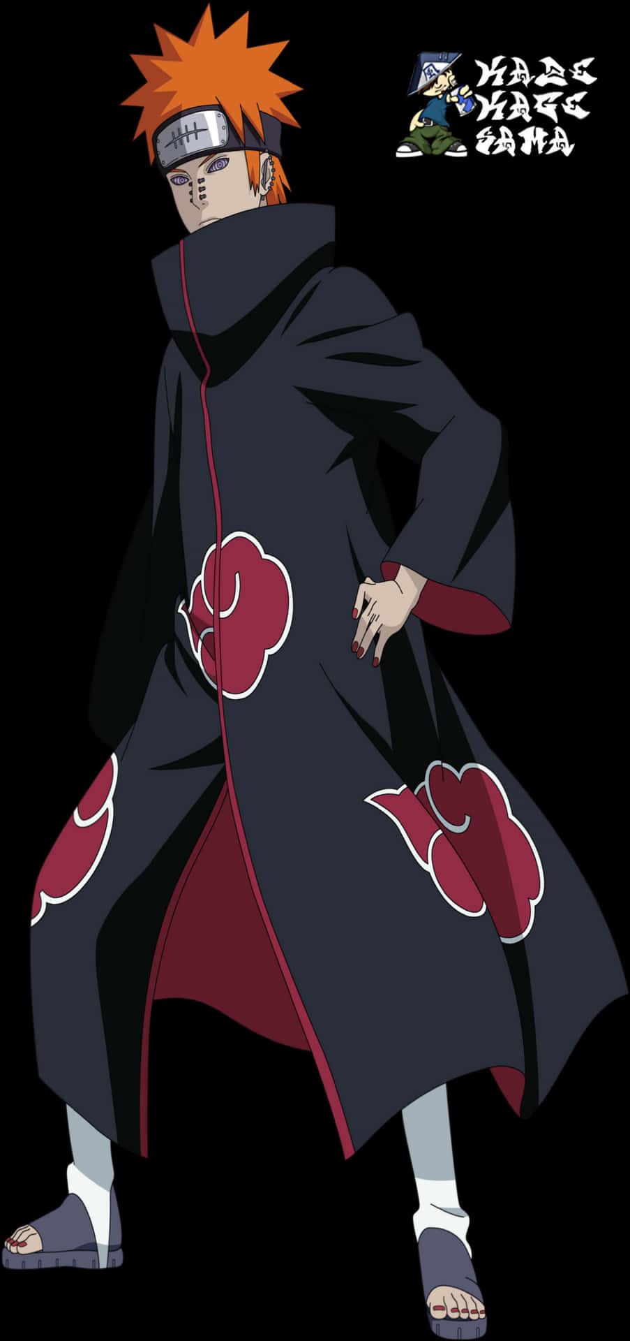 Narutoin Akatsuki Robe PNG Image