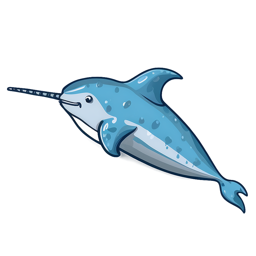 Narwhal Illustration Png Brr99 PNG Image