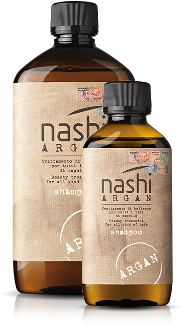 Nashi Argan Shampoo Bottles PNG Image