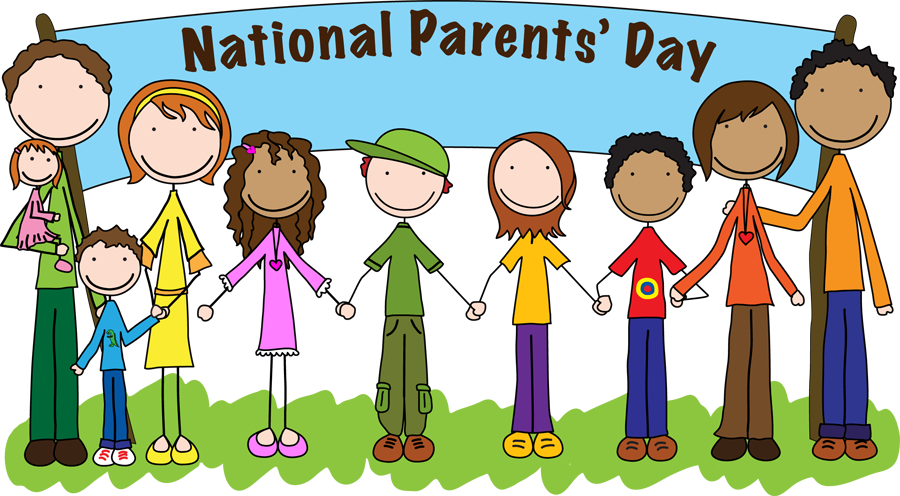 National Parents Day Celebration Cartoon PNG Image