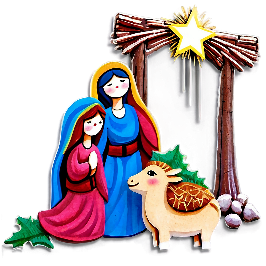 Nativity Scene Decor Png Fut74 PNG Image