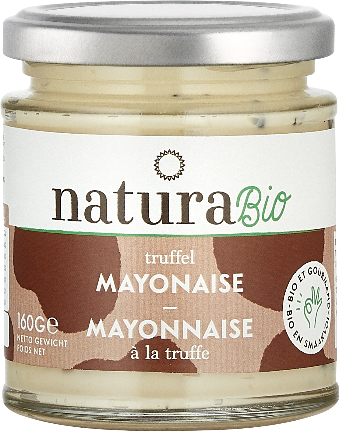 Natura Bio Truffle Mayonnaise Jar160g PNG Image