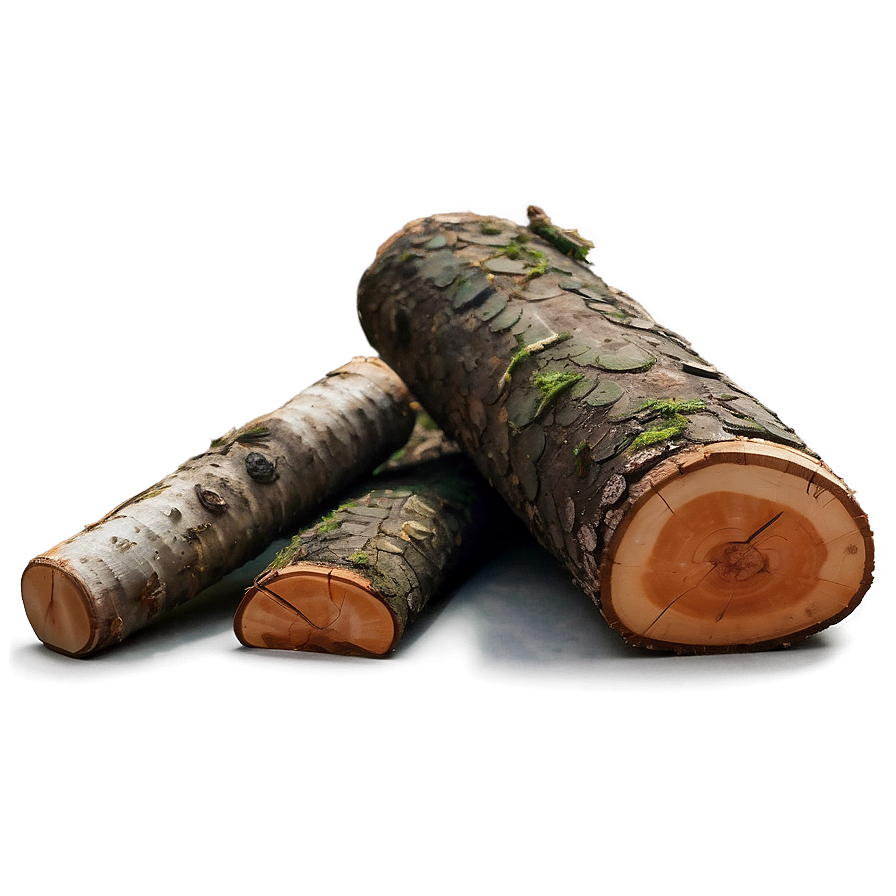 Natural Birch Firewood Png 06282024 PNG Image