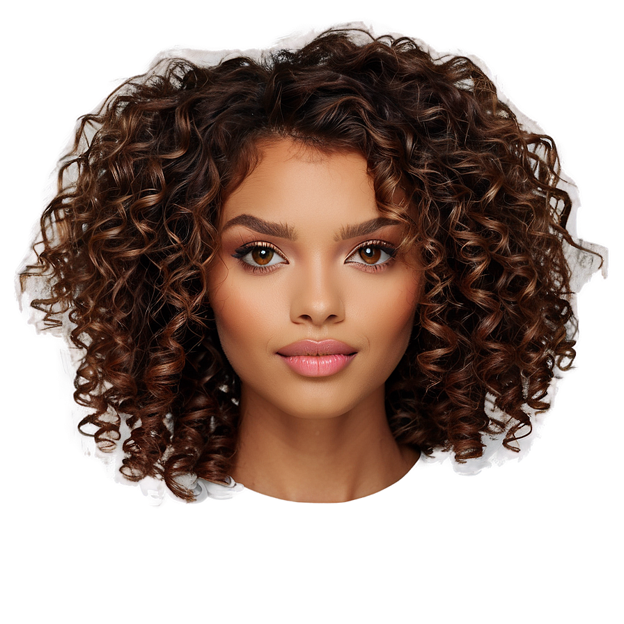 Natural Curly Hairstyle Png 05242024 PNG Image