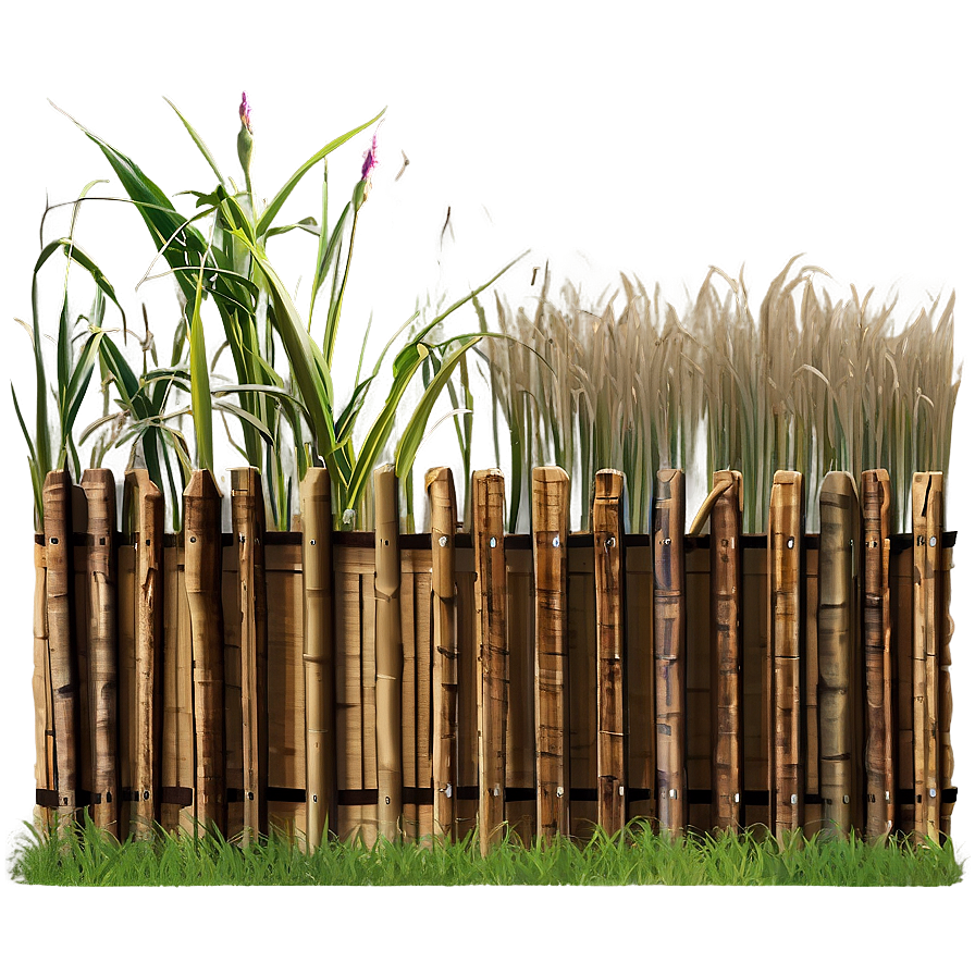 Natural Reed Fence Png Qvl PNG Image