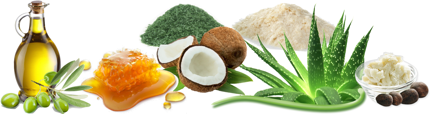 Natural Skin Care Ingredients PNG Image