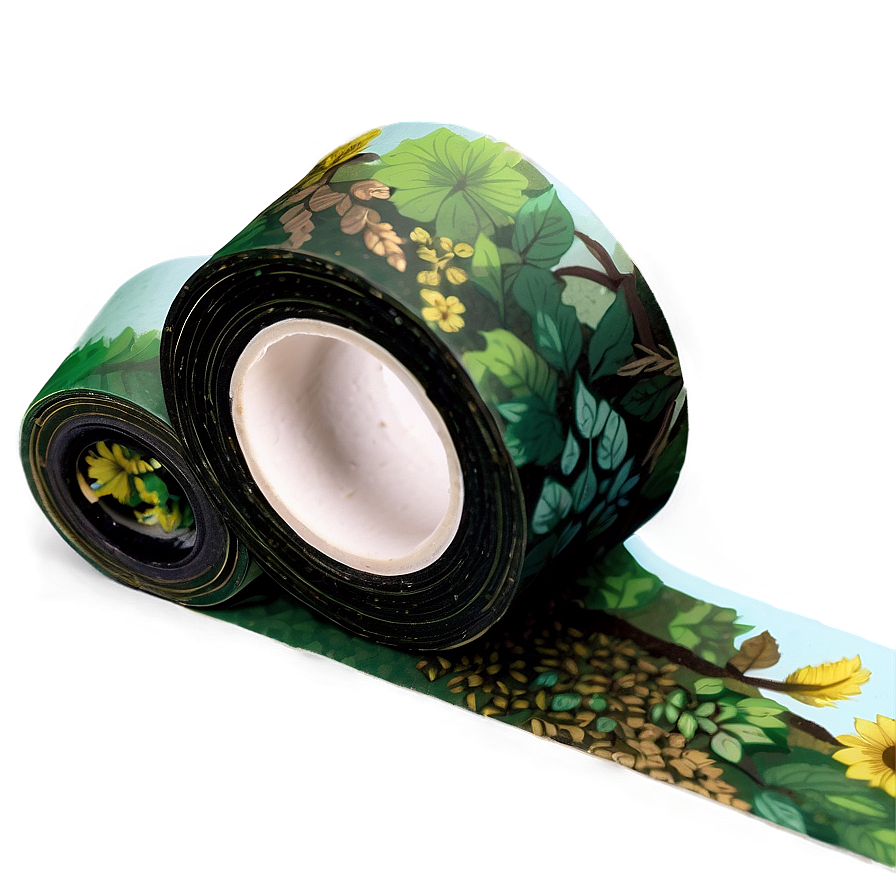 Nature Inspired Washi Tape Aesthetic Png Udm36 PNG Image