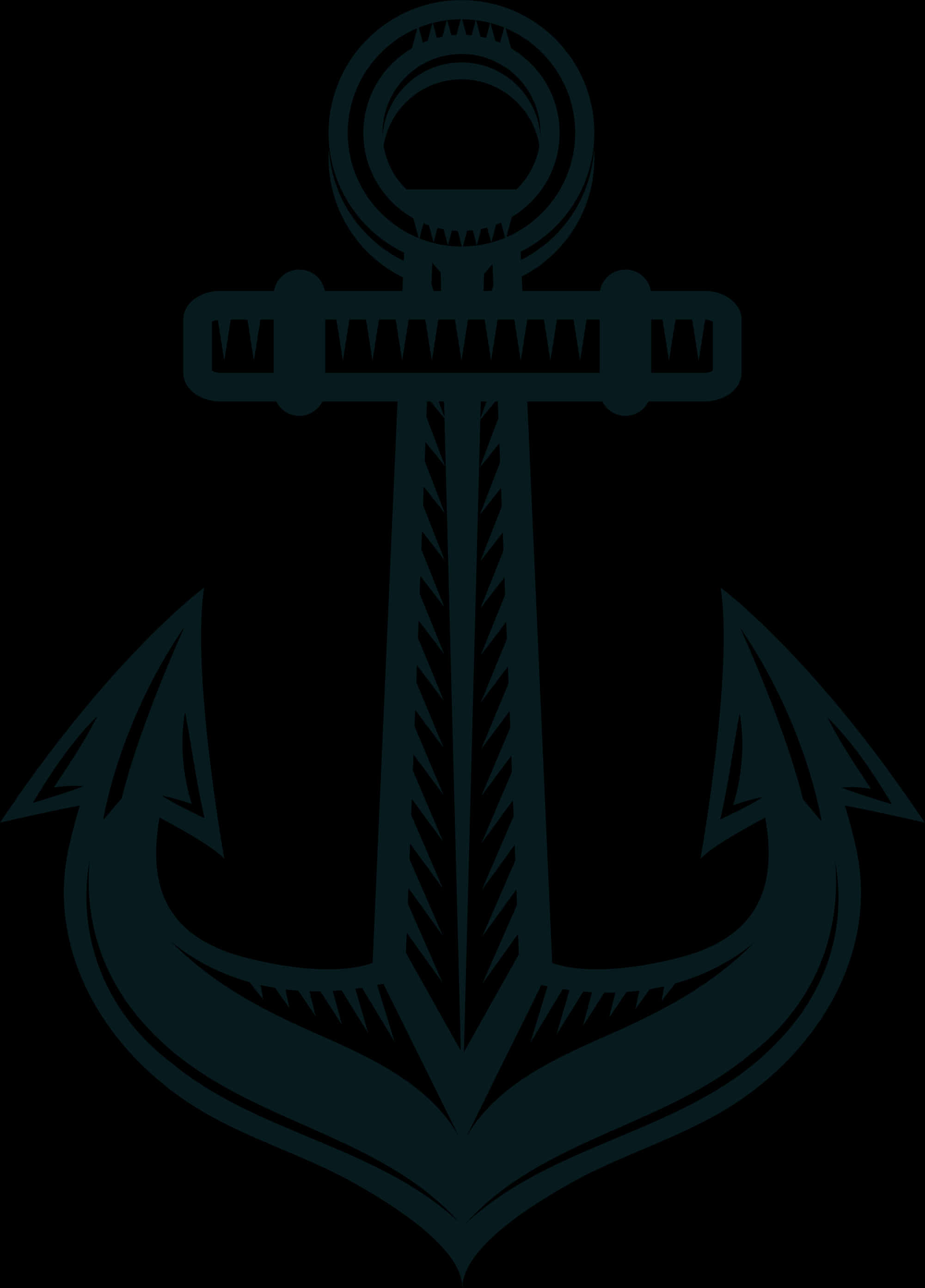 Nautical Anchor Graphic PNG Image