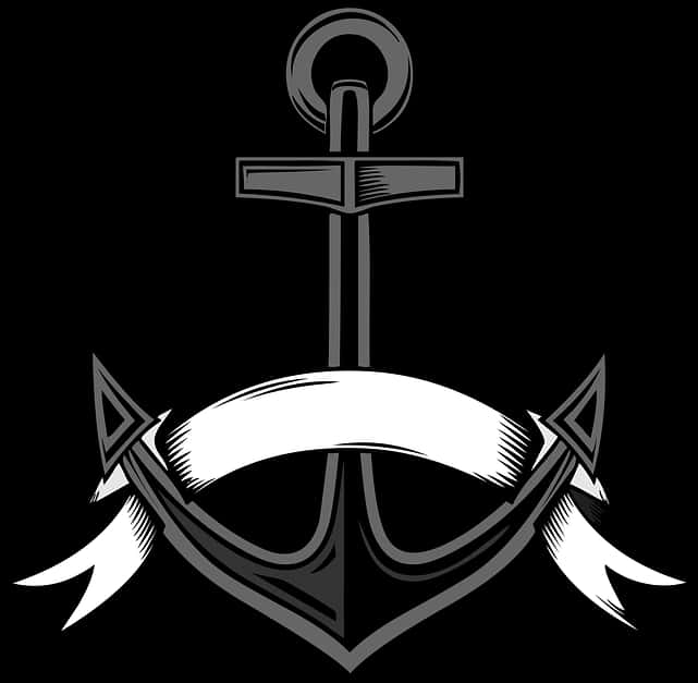 Nautical Anchor Graphic PNG Image