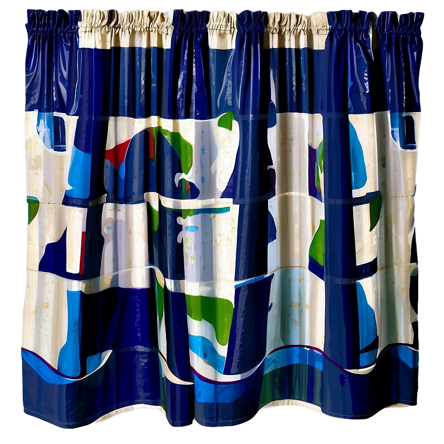 Nautical Striped Curtain Png 05252024 PNG Image