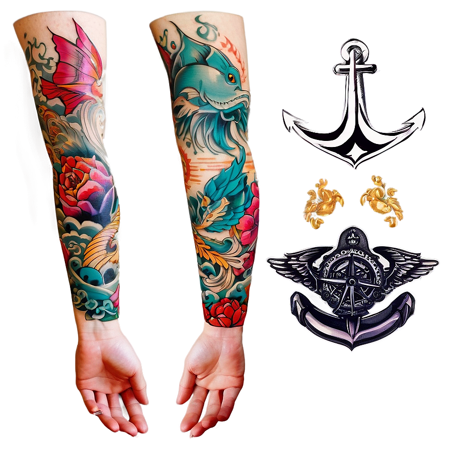 Nautical Tattoo Sleeve Png 51 PNG Image