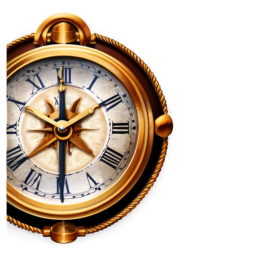 Nautical Theme Clock Png Xat PNG Image