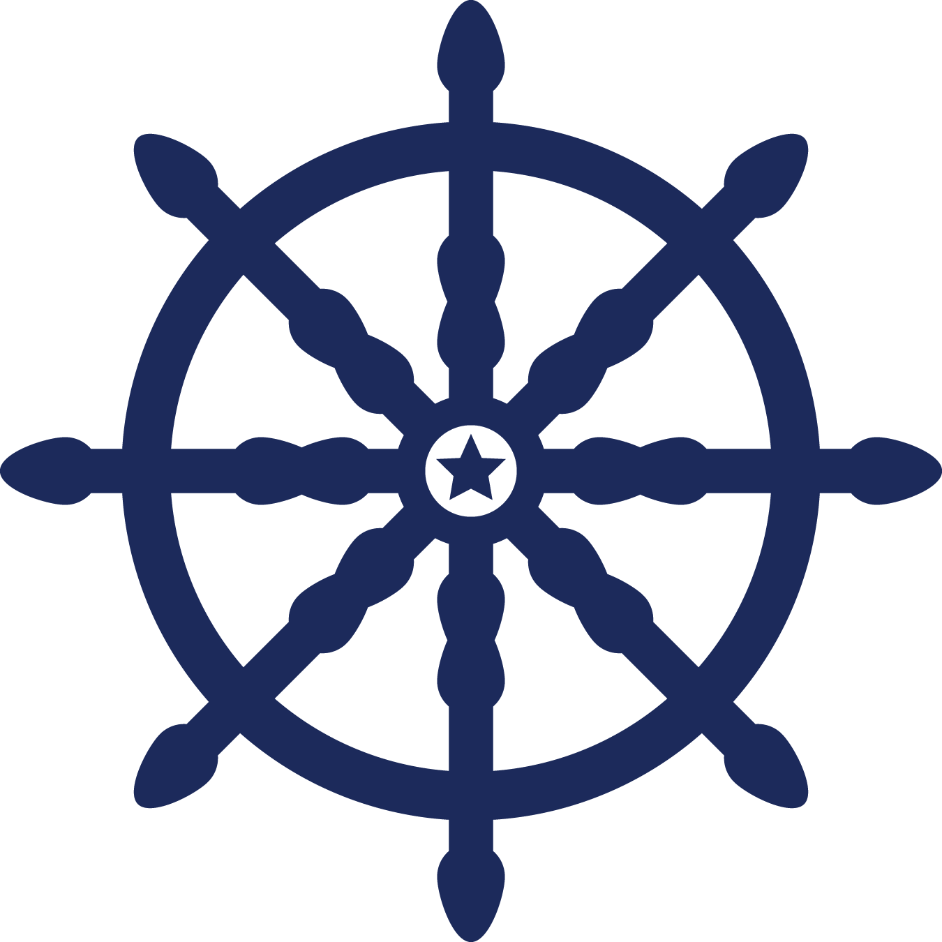 Nautical Wheel Icon PNG Image