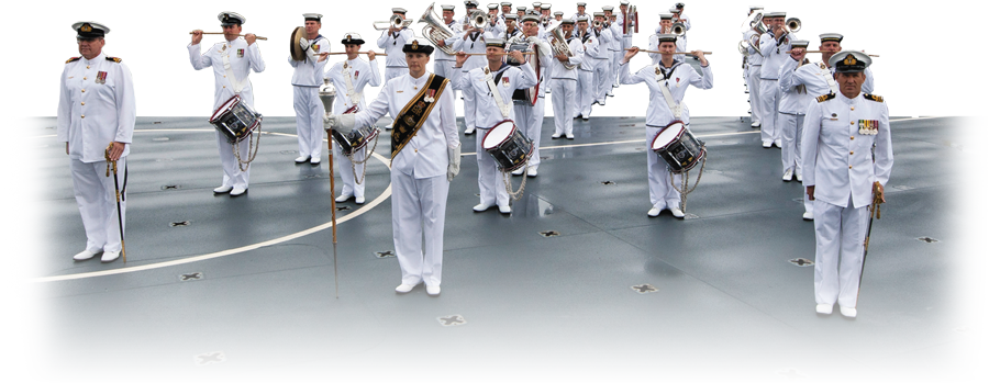 Naval Officers Parade Formation PNG Image