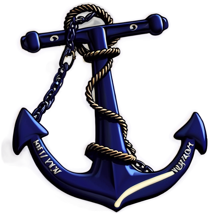 Navy Anchor And Wheel Combo Png 06292024 PNG Image