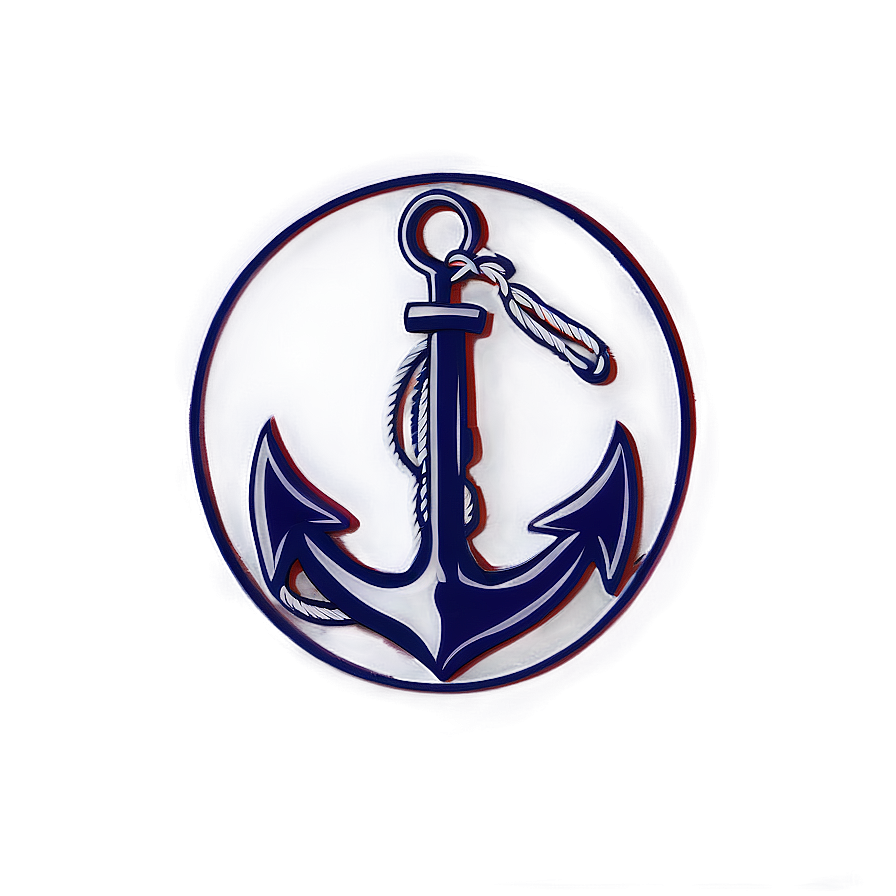 Navy Anchor In Circle Png 06292024 PNG Image