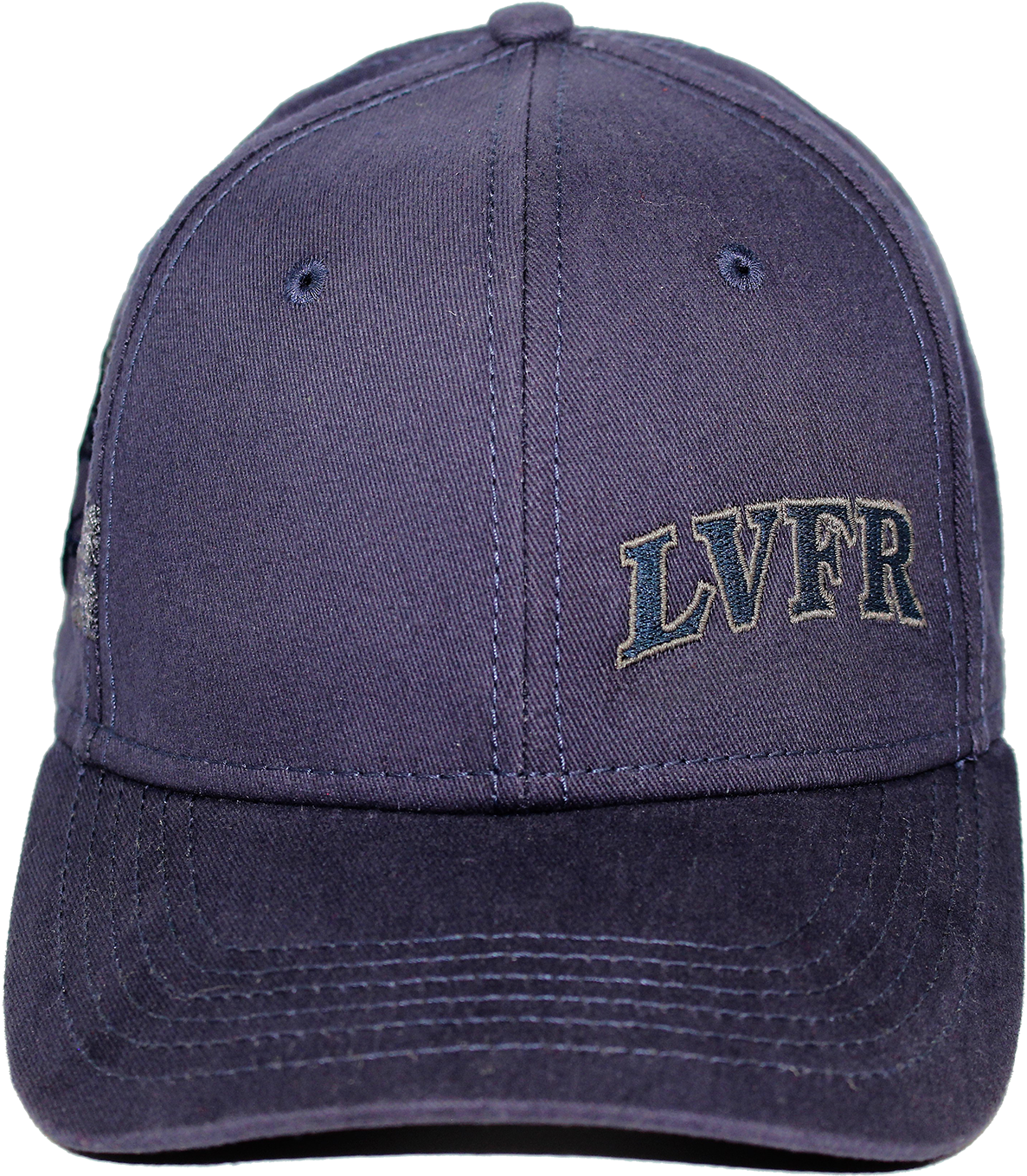 Navy Blue Firefighter Cap L V F R Embroidery PNG Image